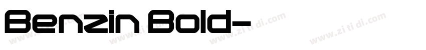 Benzin Bold字体转换